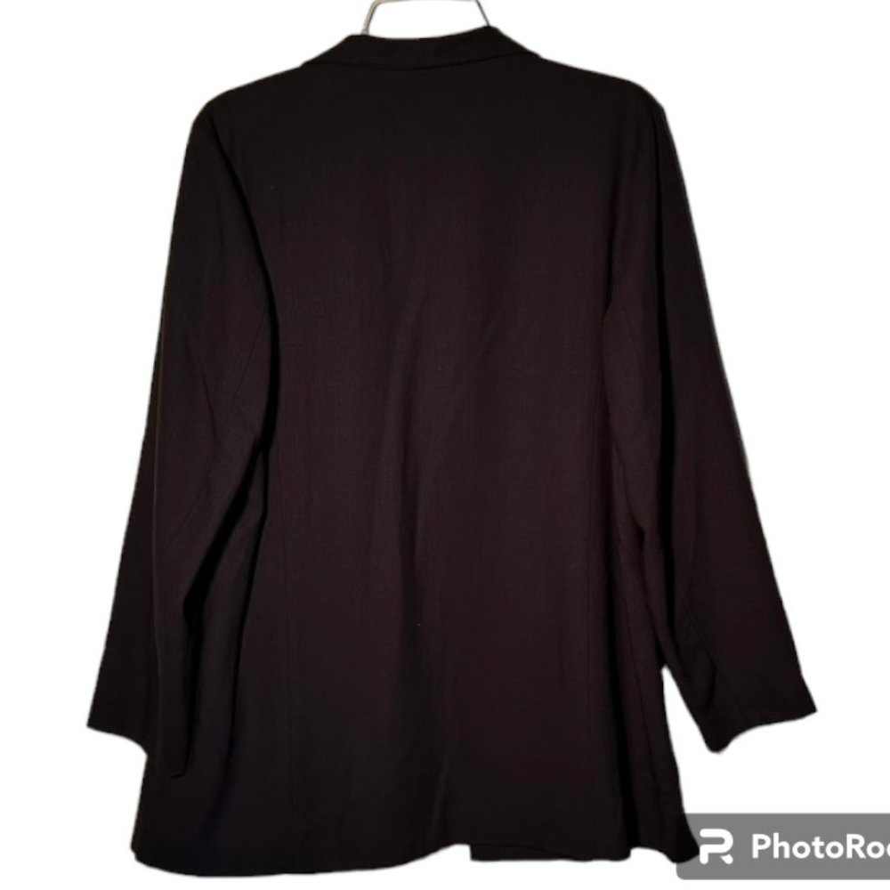 100% Wool Eileen Fisher Deep Olive Green Pantsuit Size M Excellent Condition! - Picture 3 of 7